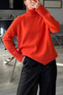 'Scarlett' Ribbed Knit Turtleneck Sweater - Celes Fashion